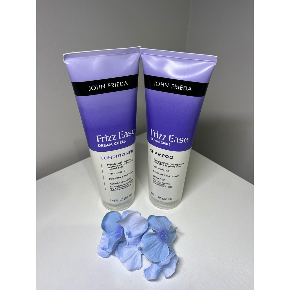 John Frieda Frizz Ease Dream Curls‎ Shampoo Conditioner Set 8.45oz Rosehip Oil